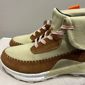 HOLO Wool Felt Hiking Boots Shoes Moccasin Stitch Outdoor Adventure Comfort Sz 9